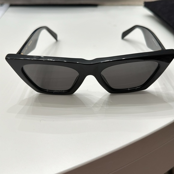 Used AUTHENTIC excellent great condition Céline EDGE all black sunglasses - Picture 9 of 15